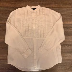 Ralph Lauren White Linen shirt size Large